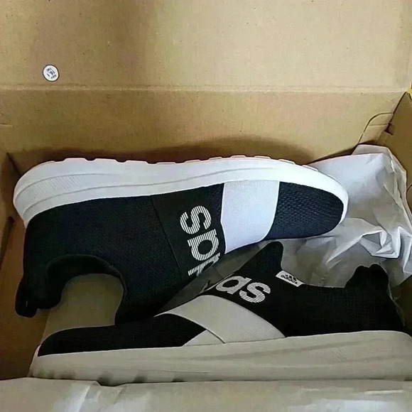 Adidas Lite Racer Adapt 6.0 K Running Shoes Black‎ Kids Size 6 New In Box - Picture 2 of 9